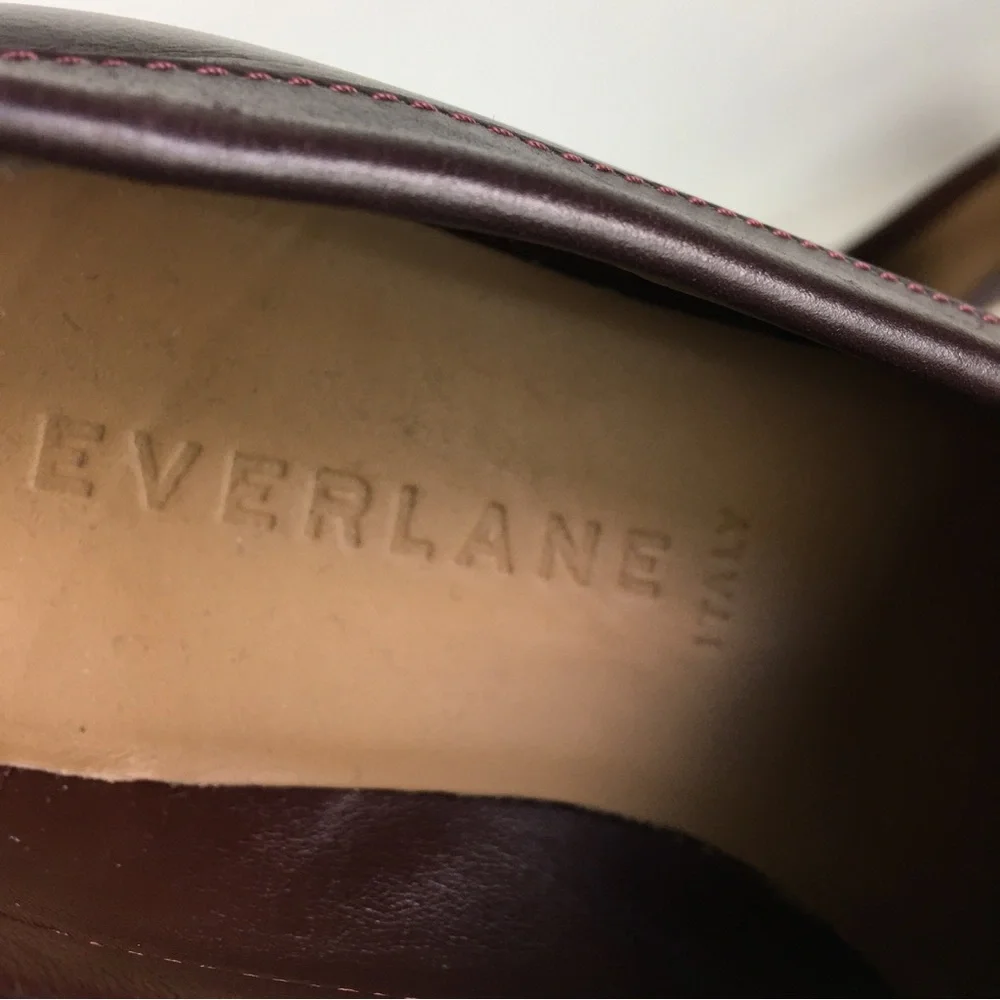 EVERLANE The Modern Loafer In Burgundy Made In Italy As Seen On Angelina Jolie